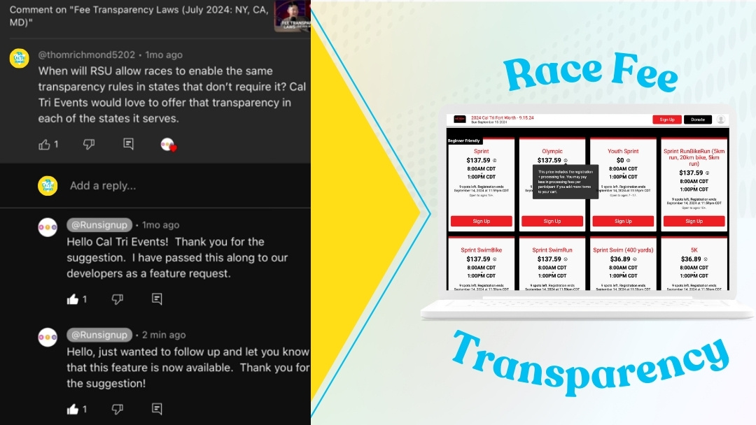 Race Fee Transparency